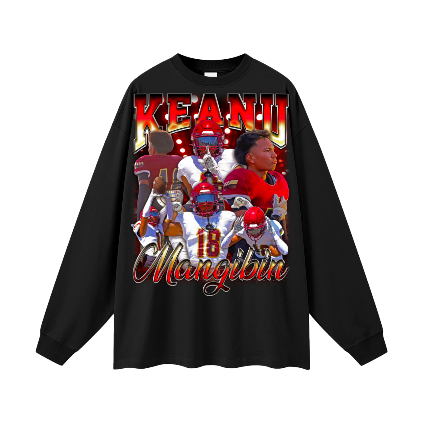Keanu Mangibin Oversized Long Sleeve Tee