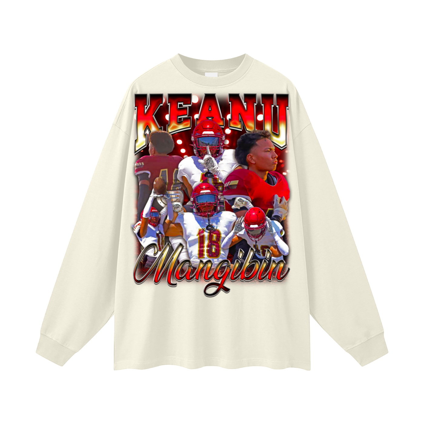 Keanu Mangibin Oversized Long Sleeve Tee