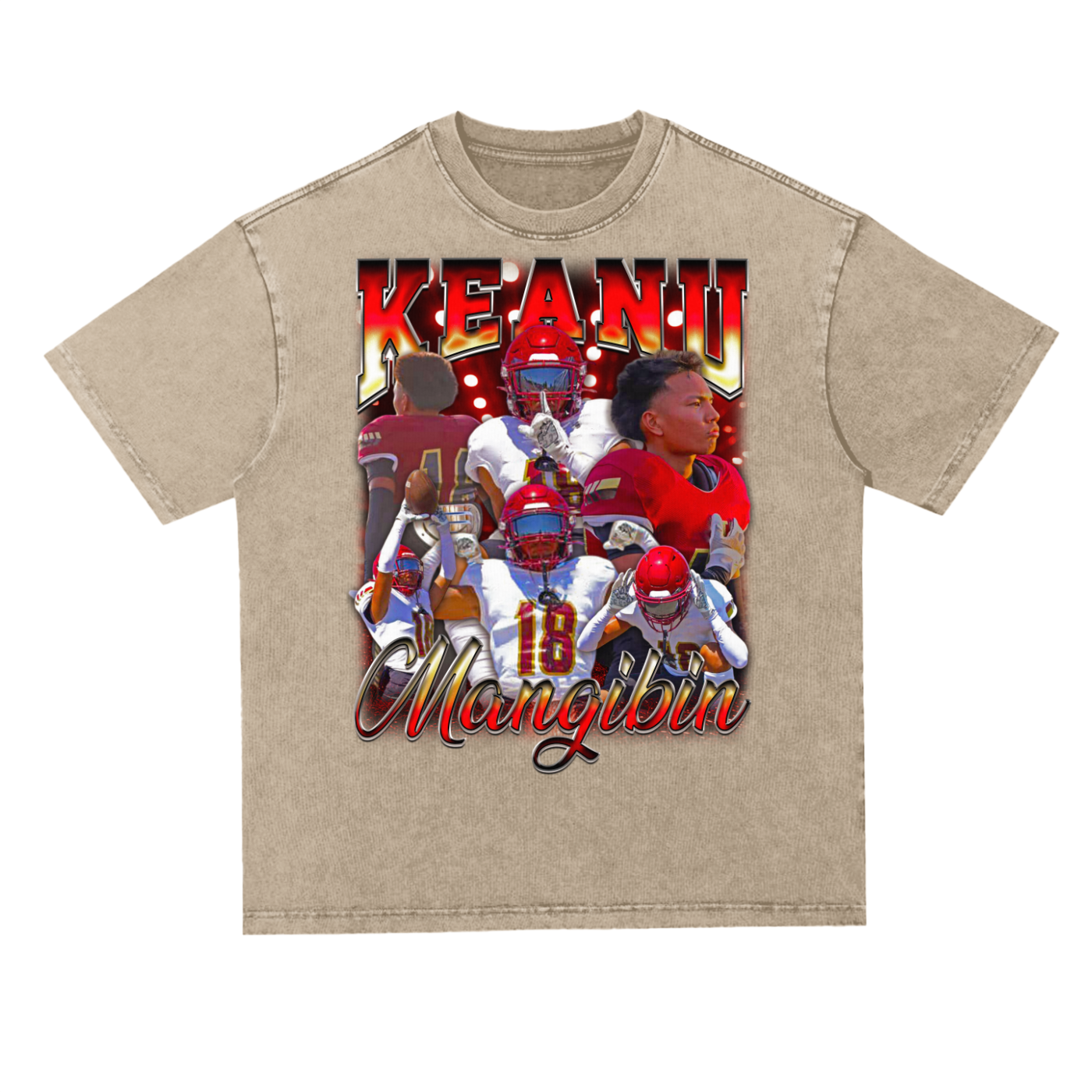Keanu Mangibin Oversized Acid wash T-shirt