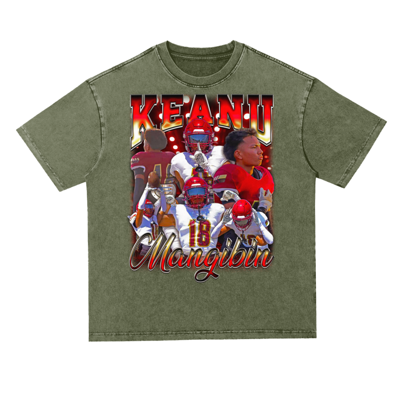 Keanu Mangibin Oversized Acid wash T-shirt