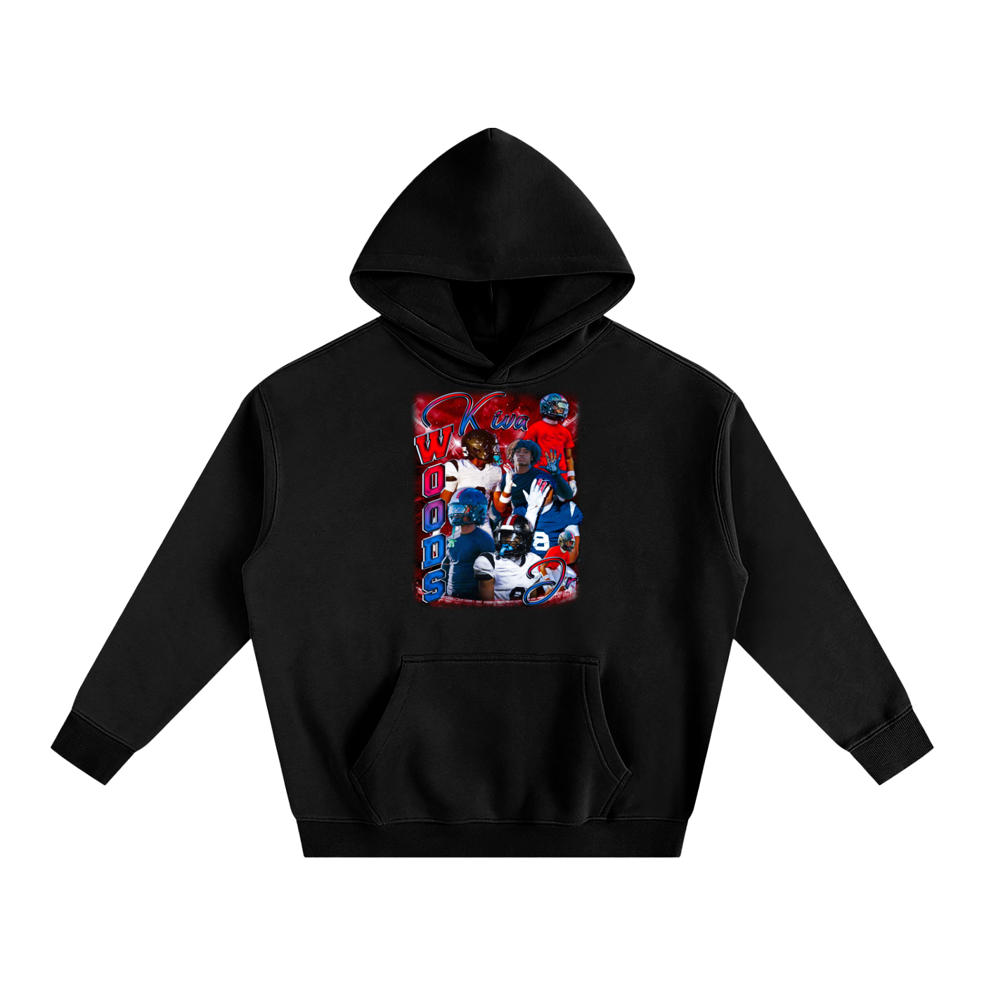 Kiva Woods Jr Oversize Fleeced Hoodie