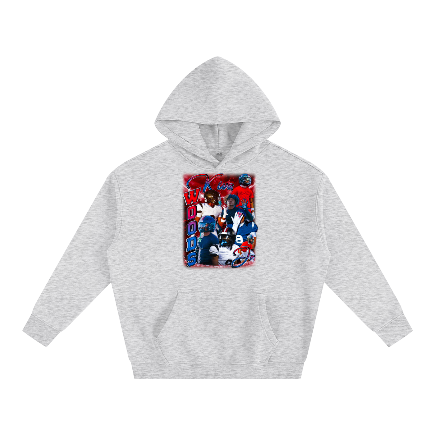 Kiva Woods Jr Oversize Fleeced Hoodie