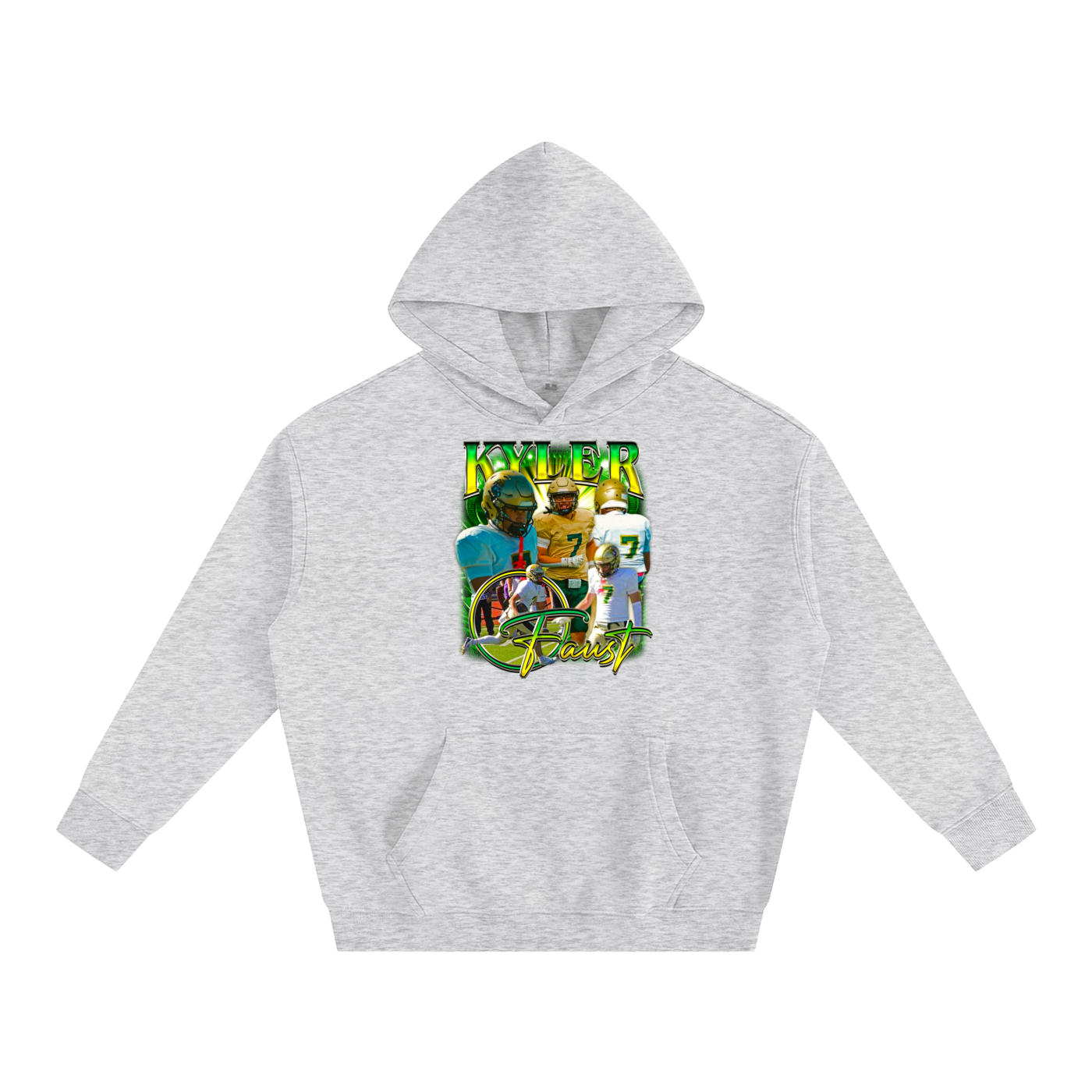 Kyler Faust Oversize Fleeced Hoodie