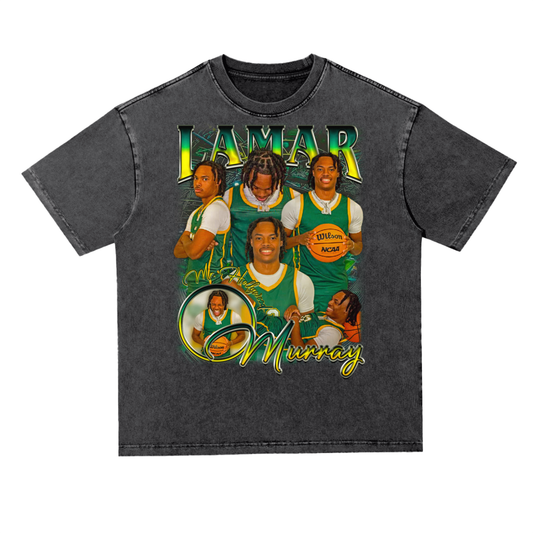 Lamar Murray Oversized Acid wash T-shirt