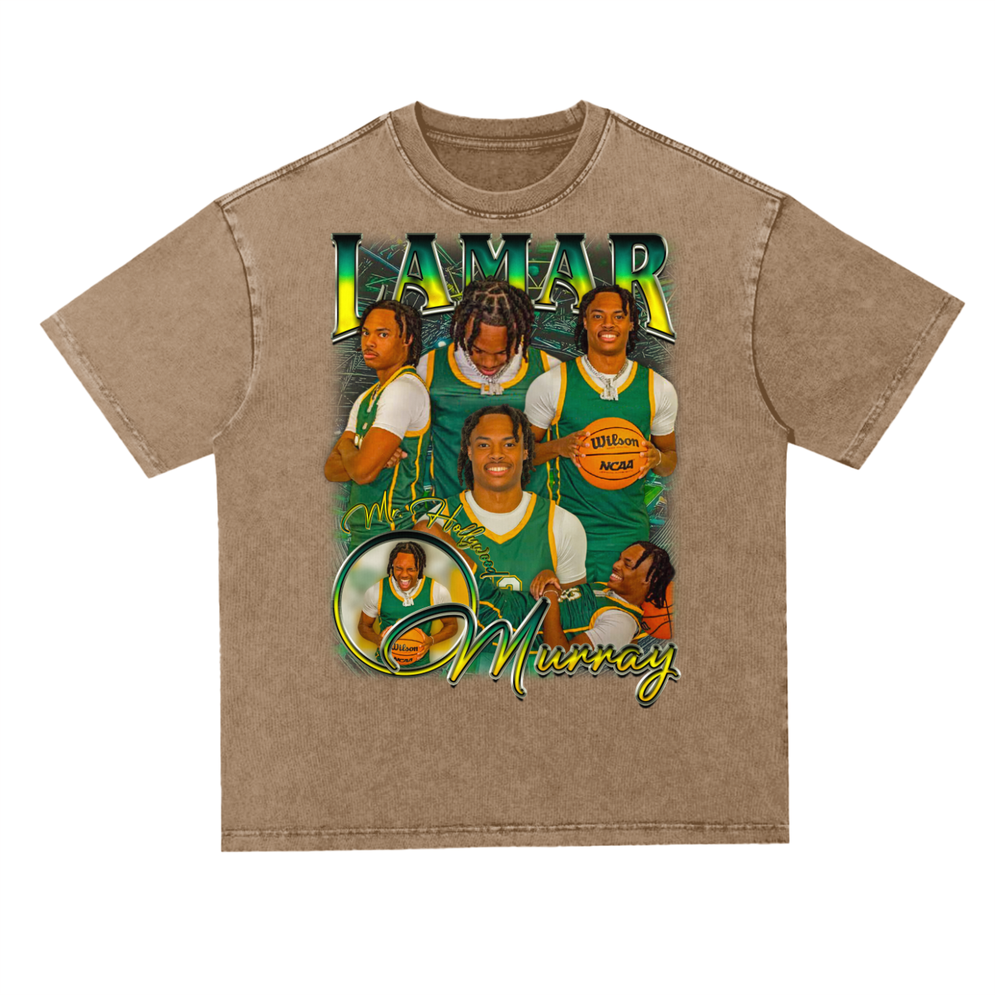 Lamar Murray Oversized Acid wash T-shirt