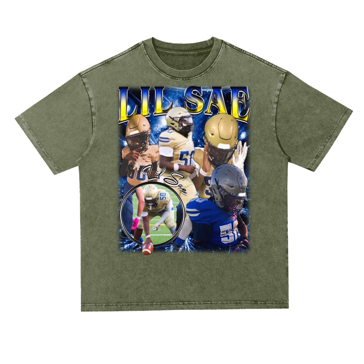 Lil Sae Oversized Acid wash T-shirt