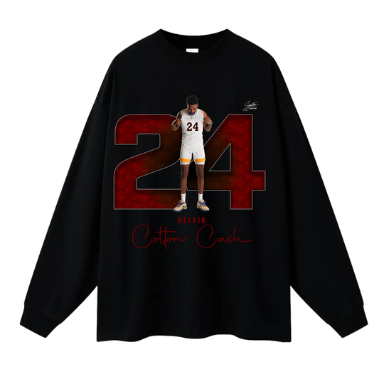 Kelvin Cotton-Cash Long Sleeve Tee