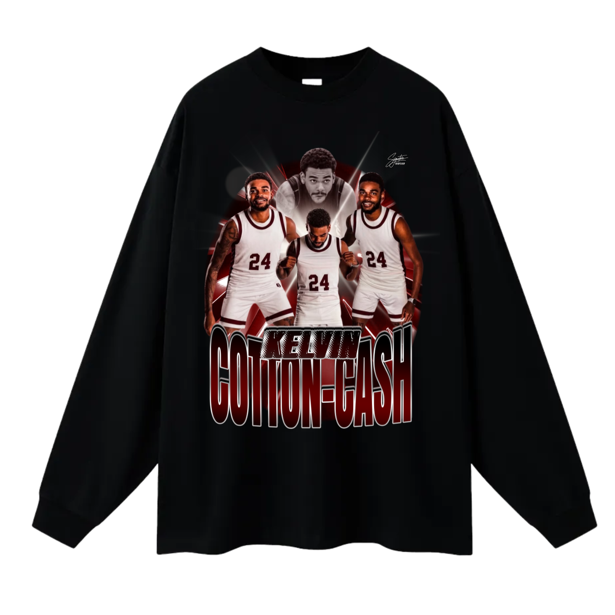 Kelvin Cotton-Cash Long Sleeve Tee