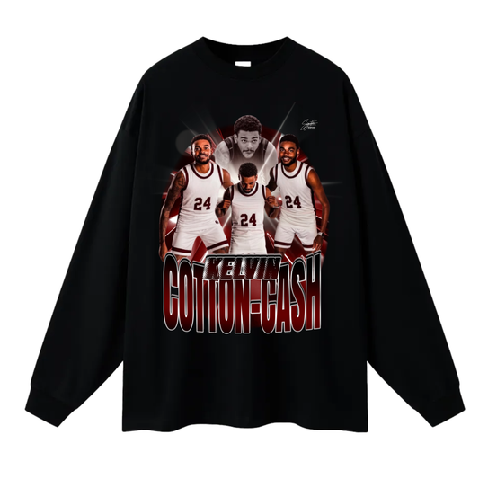 Kelvin Cotton-Cash Long Sleeve Tee