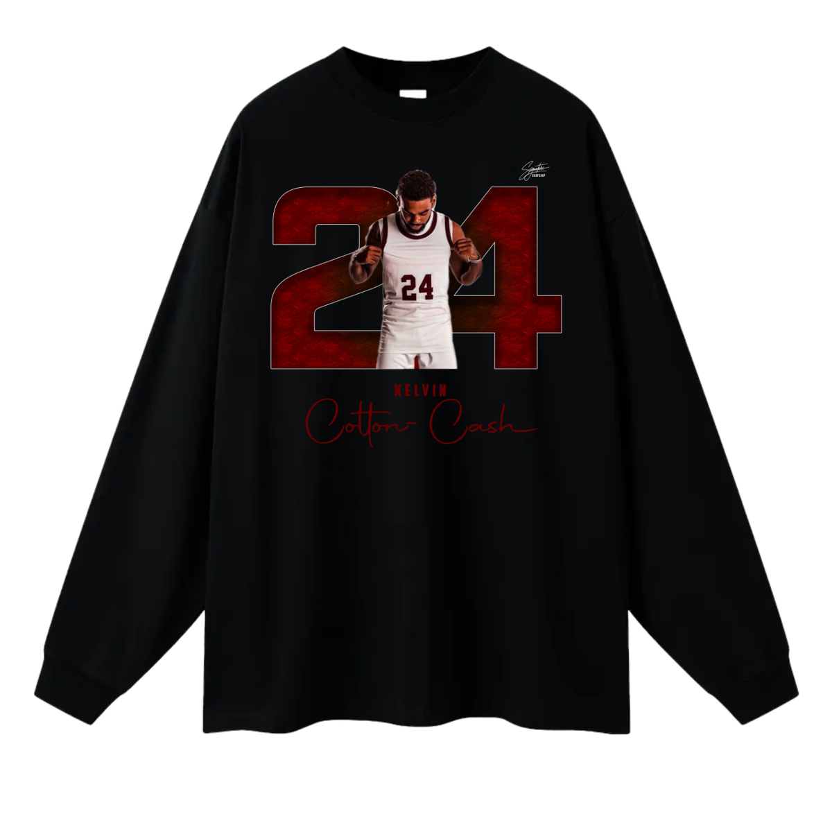Kelvin Cotton-Cash Long Sleeve Tee