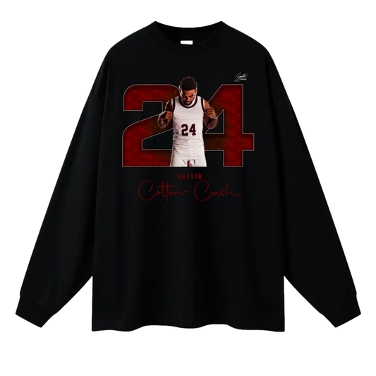 Kelvin Cotton-Cash Long Sleeve Tee