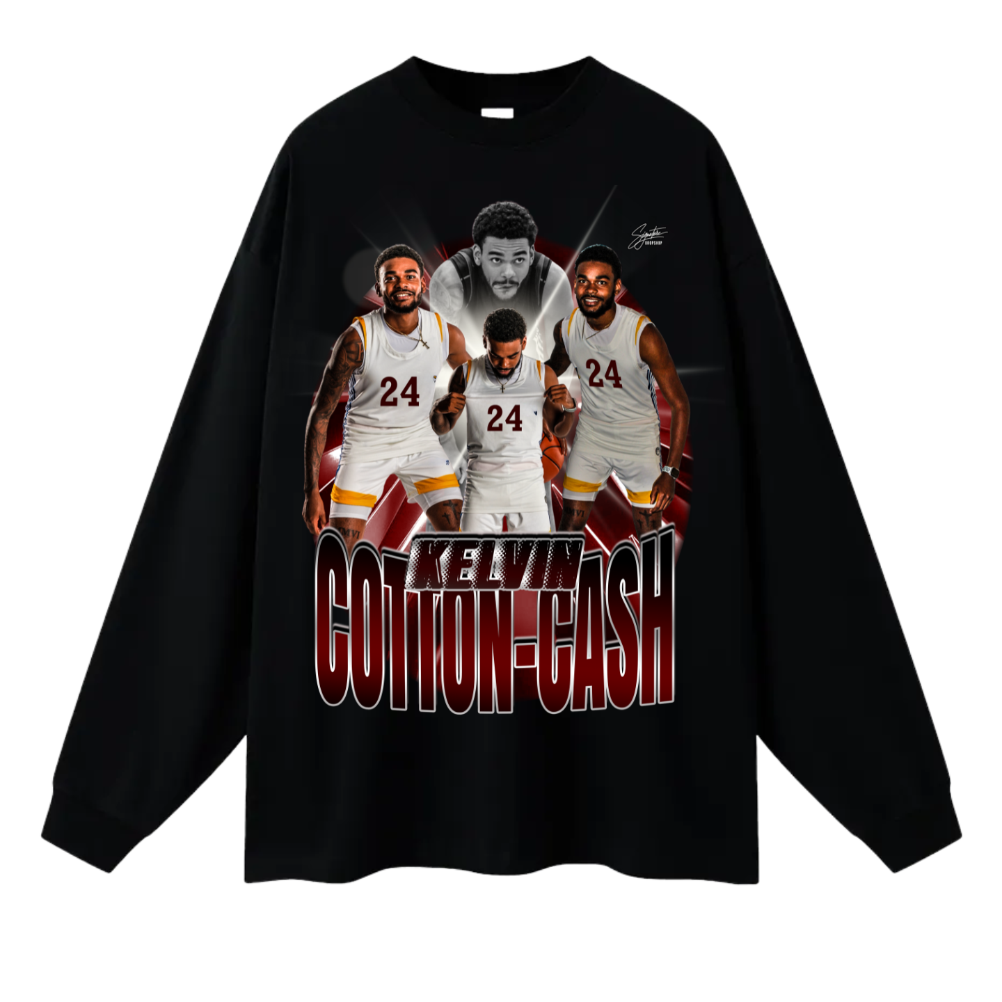 Kelvin Cotton-Cash Long Sleeve Tee