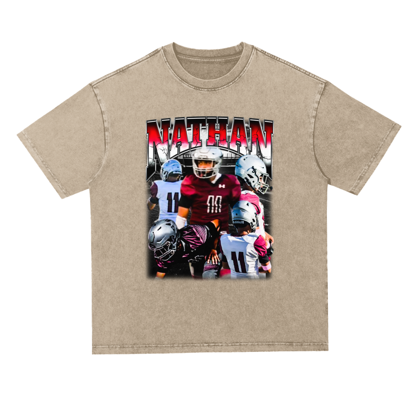 Nathan Oversized Acid Wash Tee
