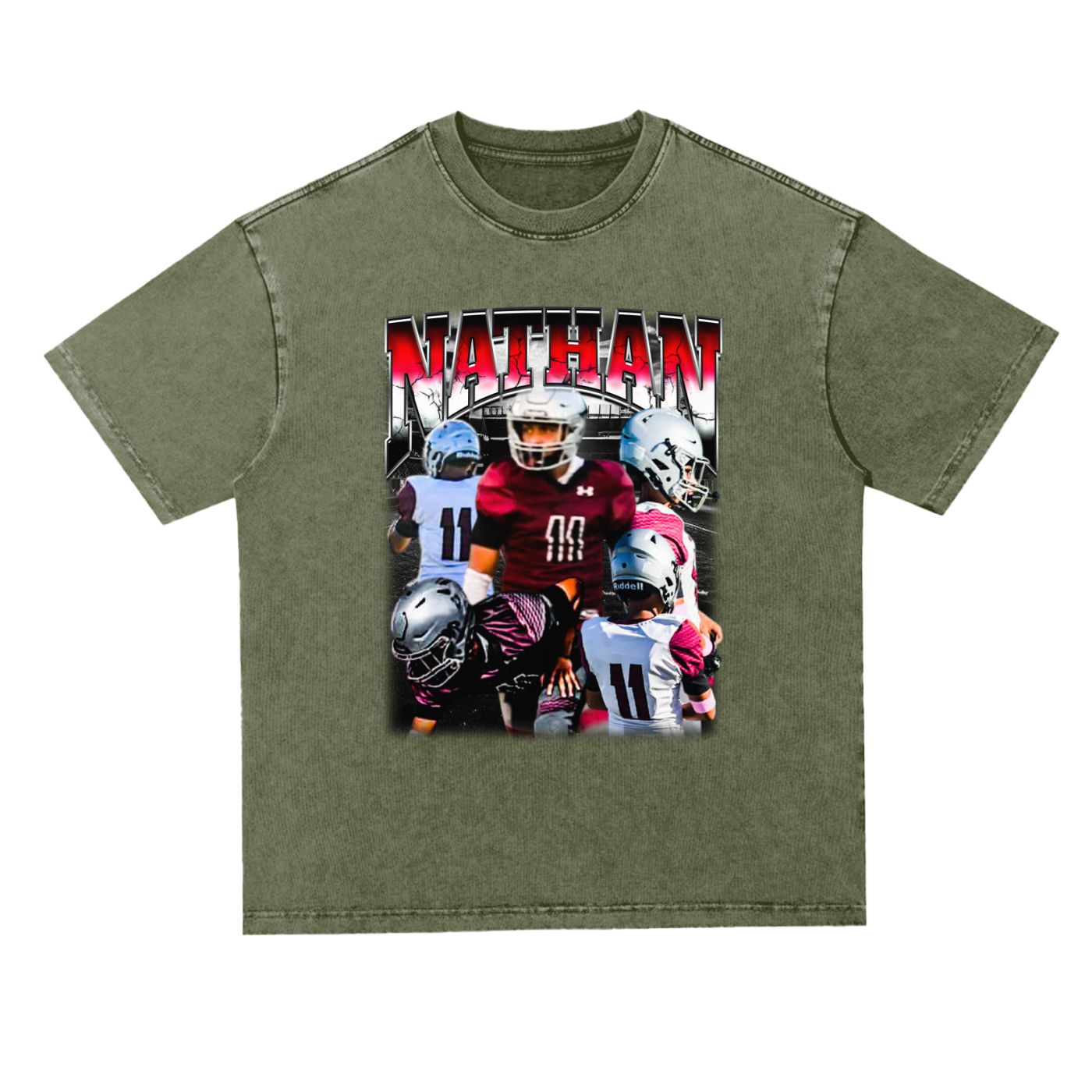 Nathan Oversized Acid Wash Tee