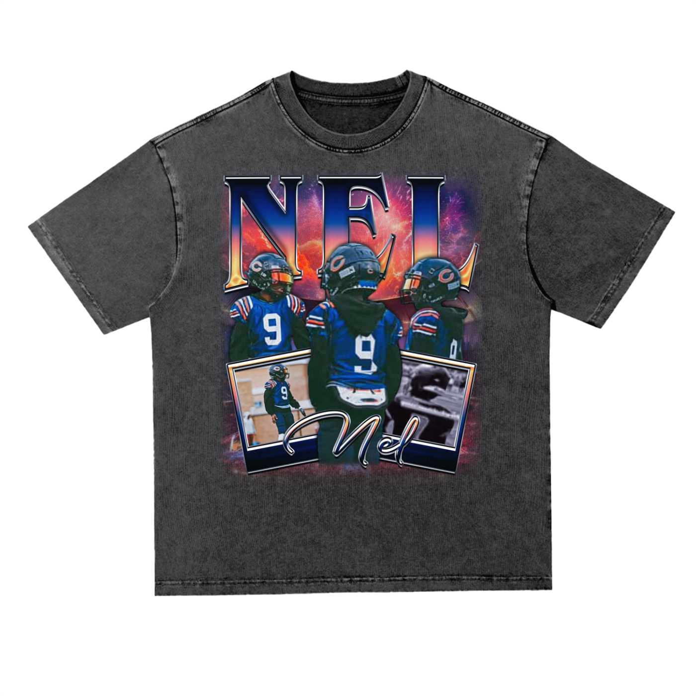 Nel Oversized Acid wash T-shirt