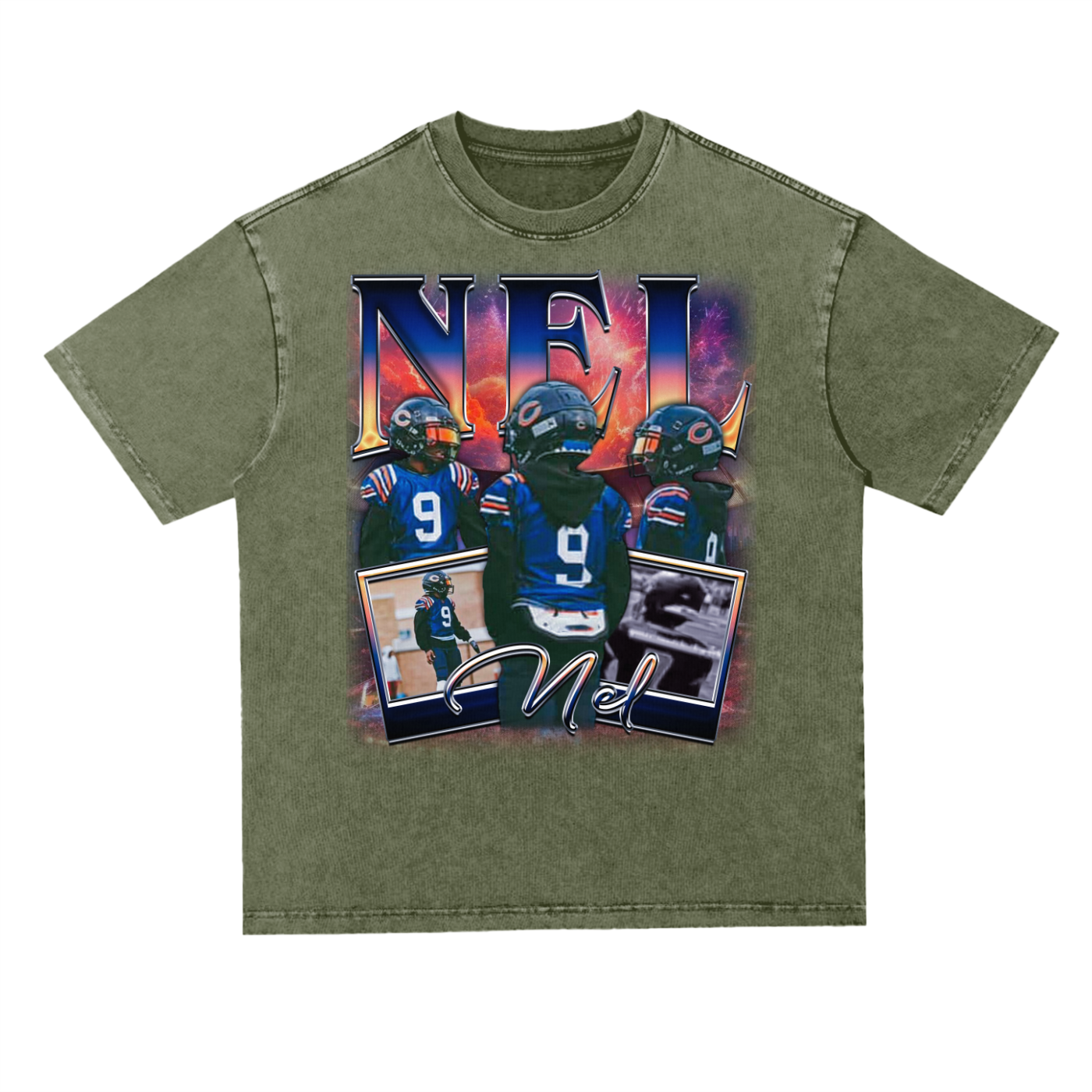 Nel Oversized Acid wash T-shirt