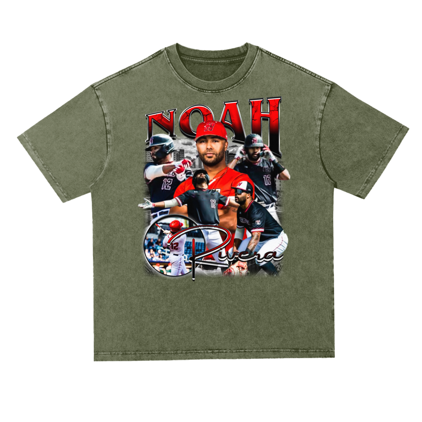 Noah Rivera Oversized Acid wash T-shirt