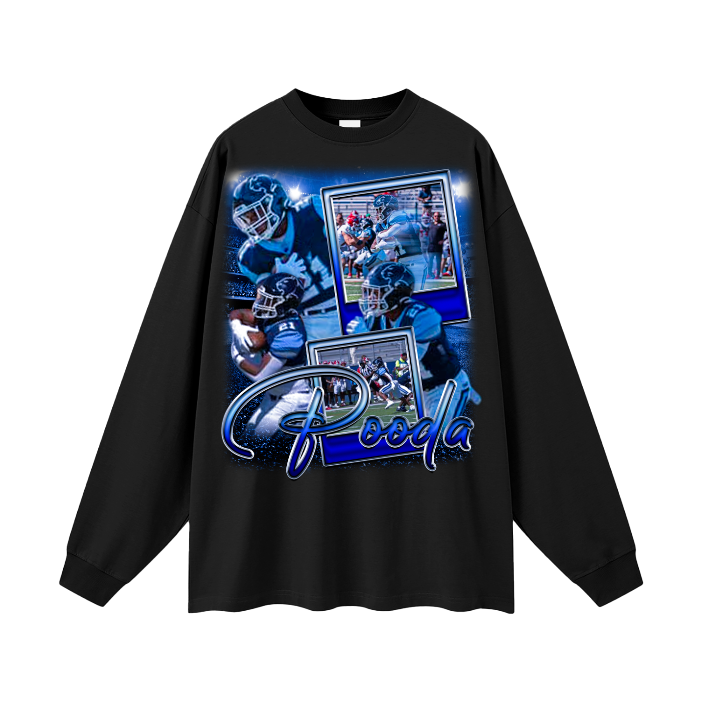 Pooda Oversized Long Sleeve Tee