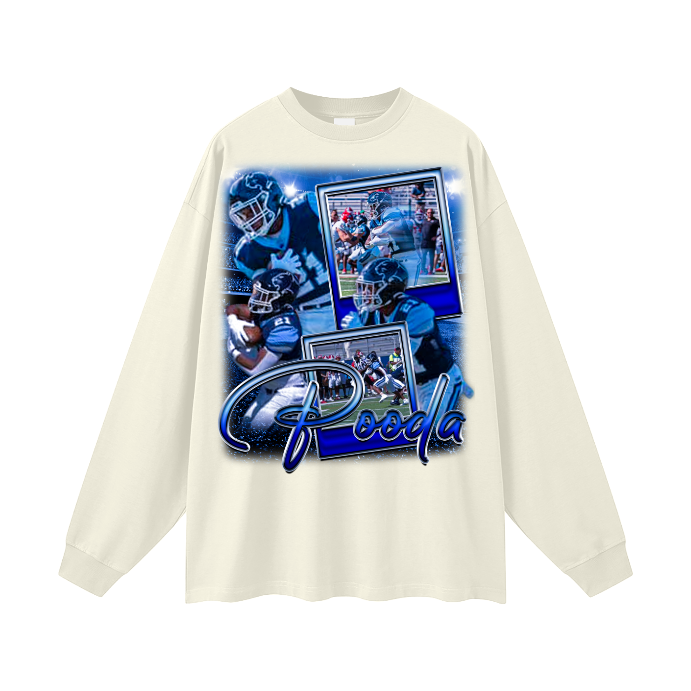Pooda Oversized Long Sleeve Tee