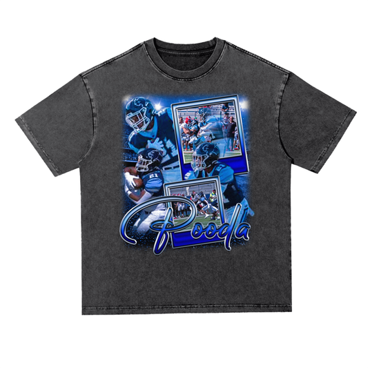 Pooda Oversized Acid wash T-shirt