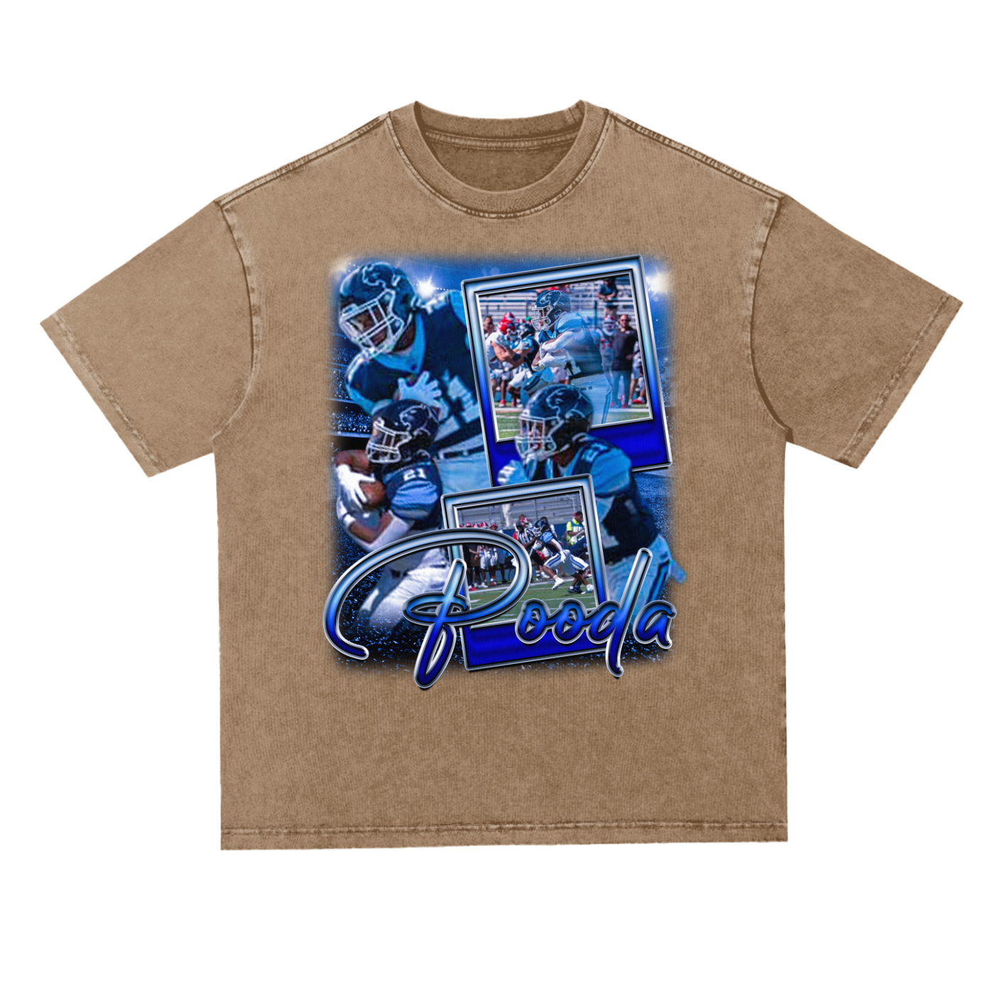 Pooda Oversized Acid wash T-shirt