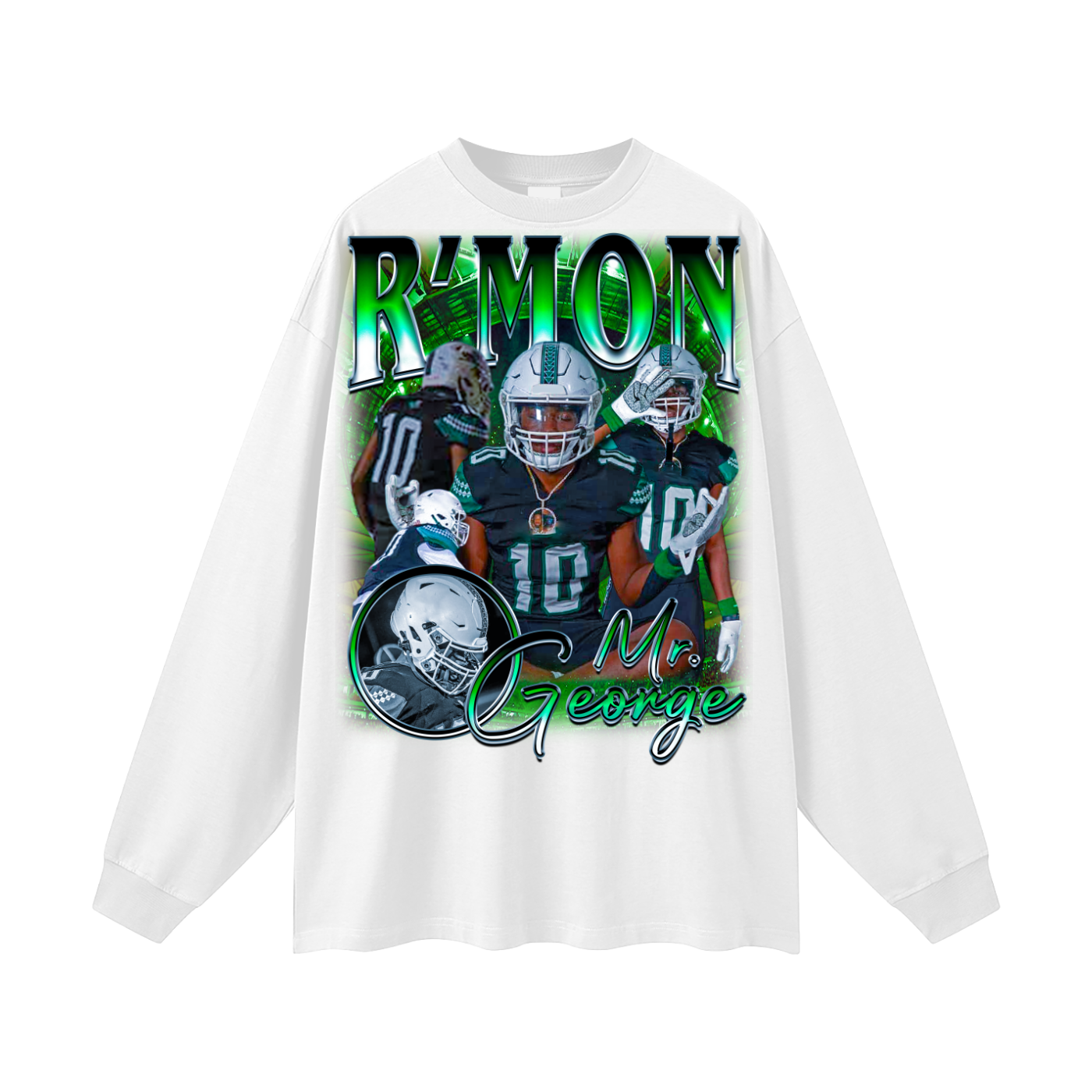 R'Mon George Oversized Long Sleeve Tee