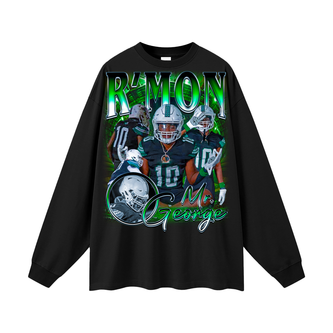 R'Mon George Oversized Long Sleeve Tee