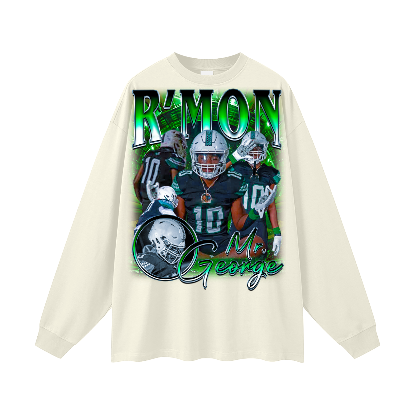 R'Mon George Oversized Long Sleeve Tee