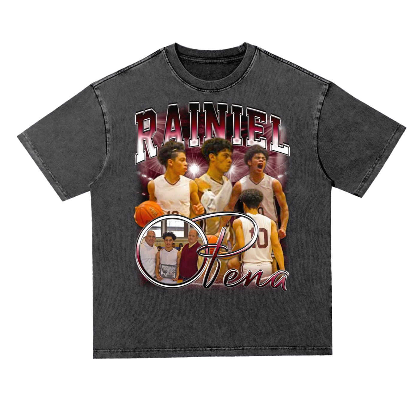 Rainiel Pena Oversized Acid wash T-shirt
