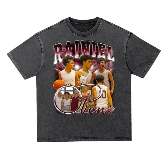 Rainiel Pena Oversized Acid wash T-shirt
