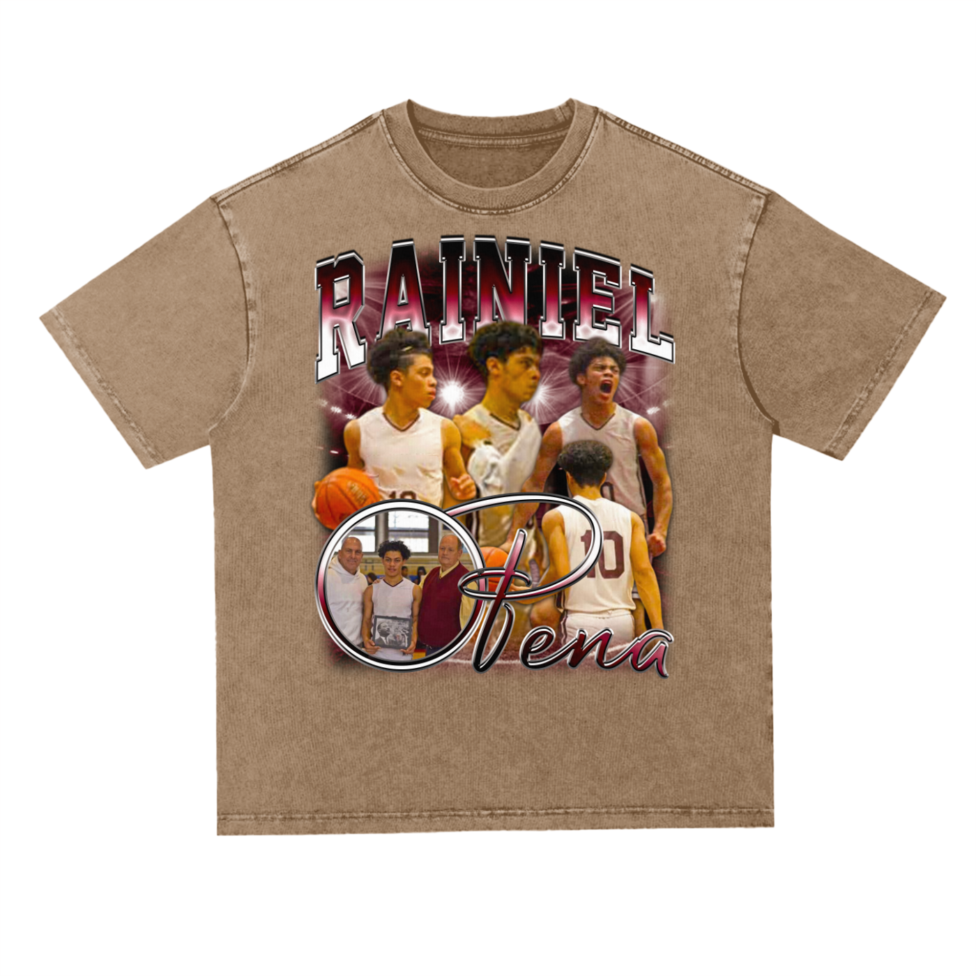Rainiel Pena Oversized Acid wash T-shirt
