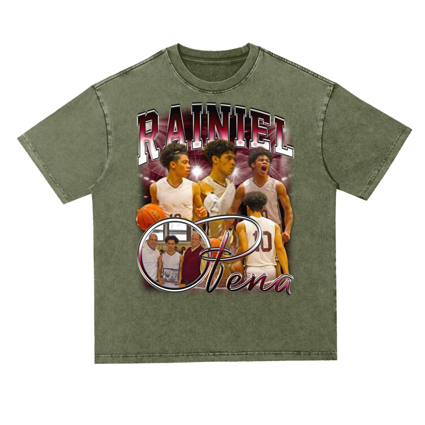Rainiel Pena Oversized Acid wash T-shirt