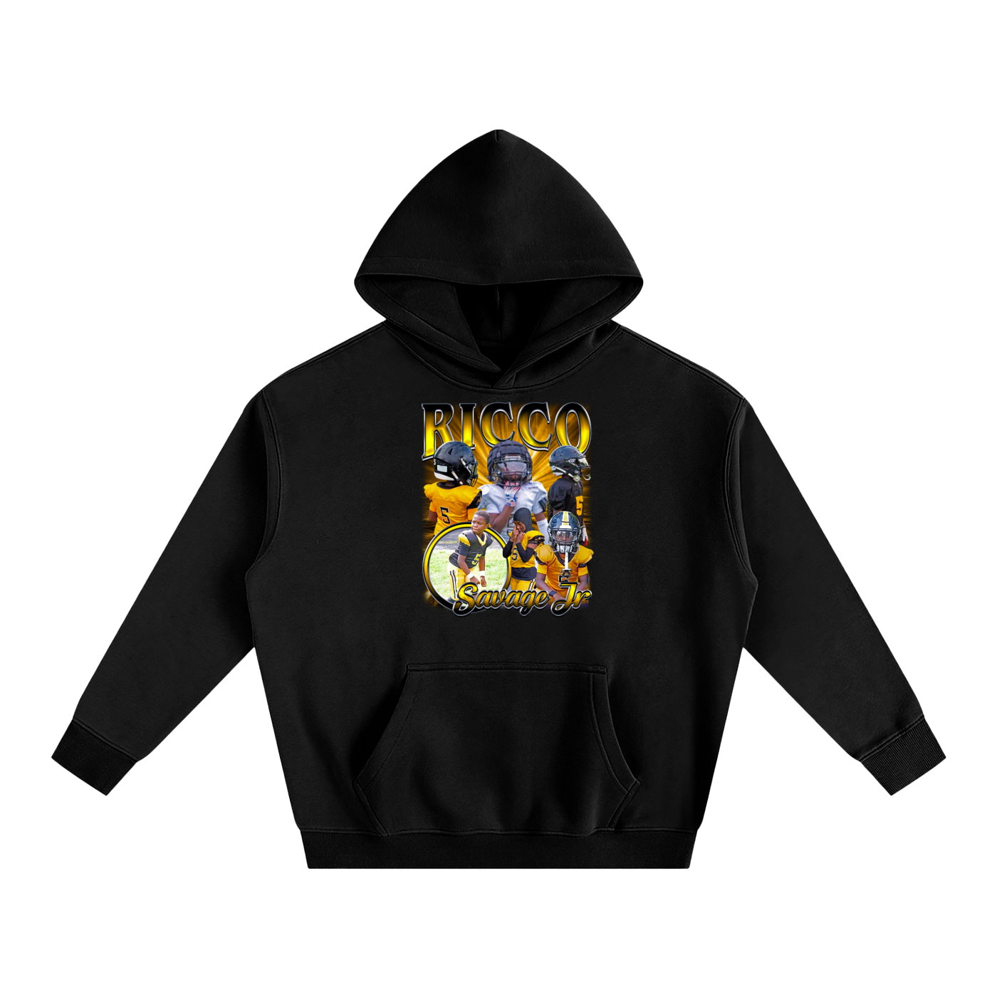 Ricco Savage Jr Oversize Fleeced Hoodie