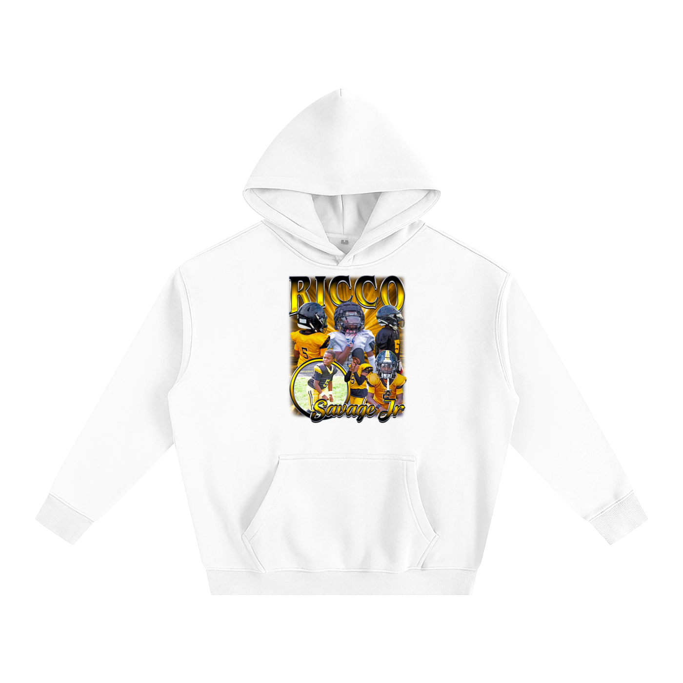 Ricco Savage Jr Oversize Fleeced Hoodie