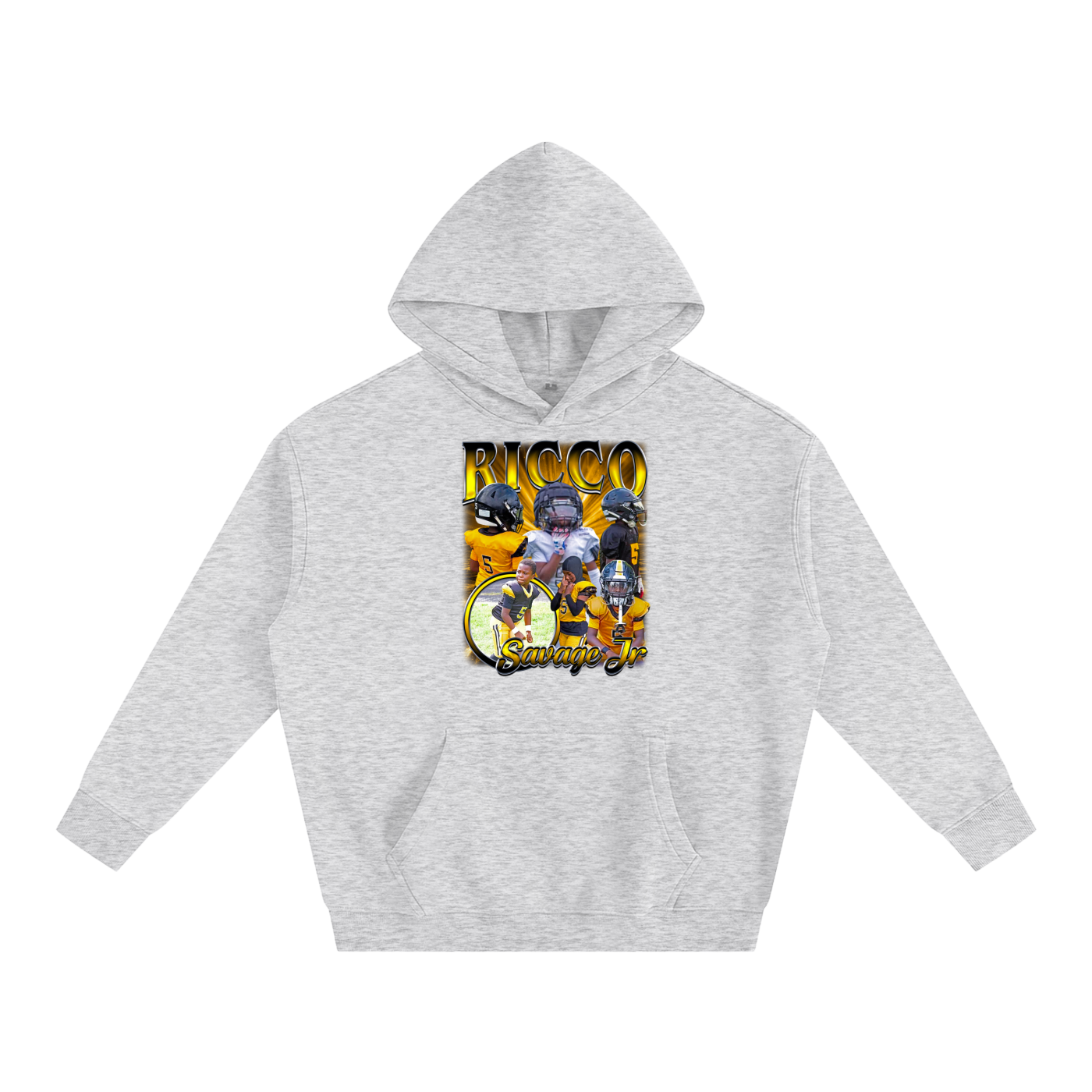 Ricco Savage Jr Oversize Fleeced Hoodie