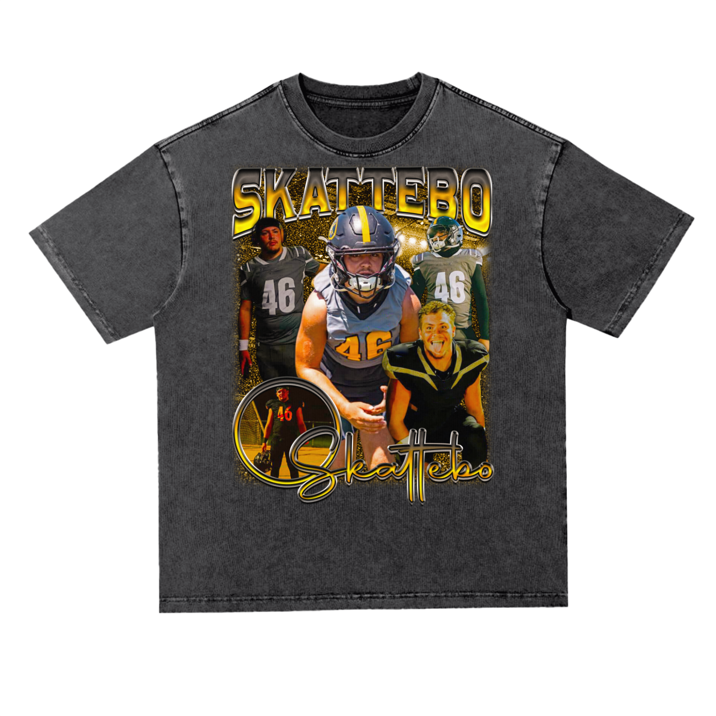 Skattebo Oversized Acid wash T-shirt