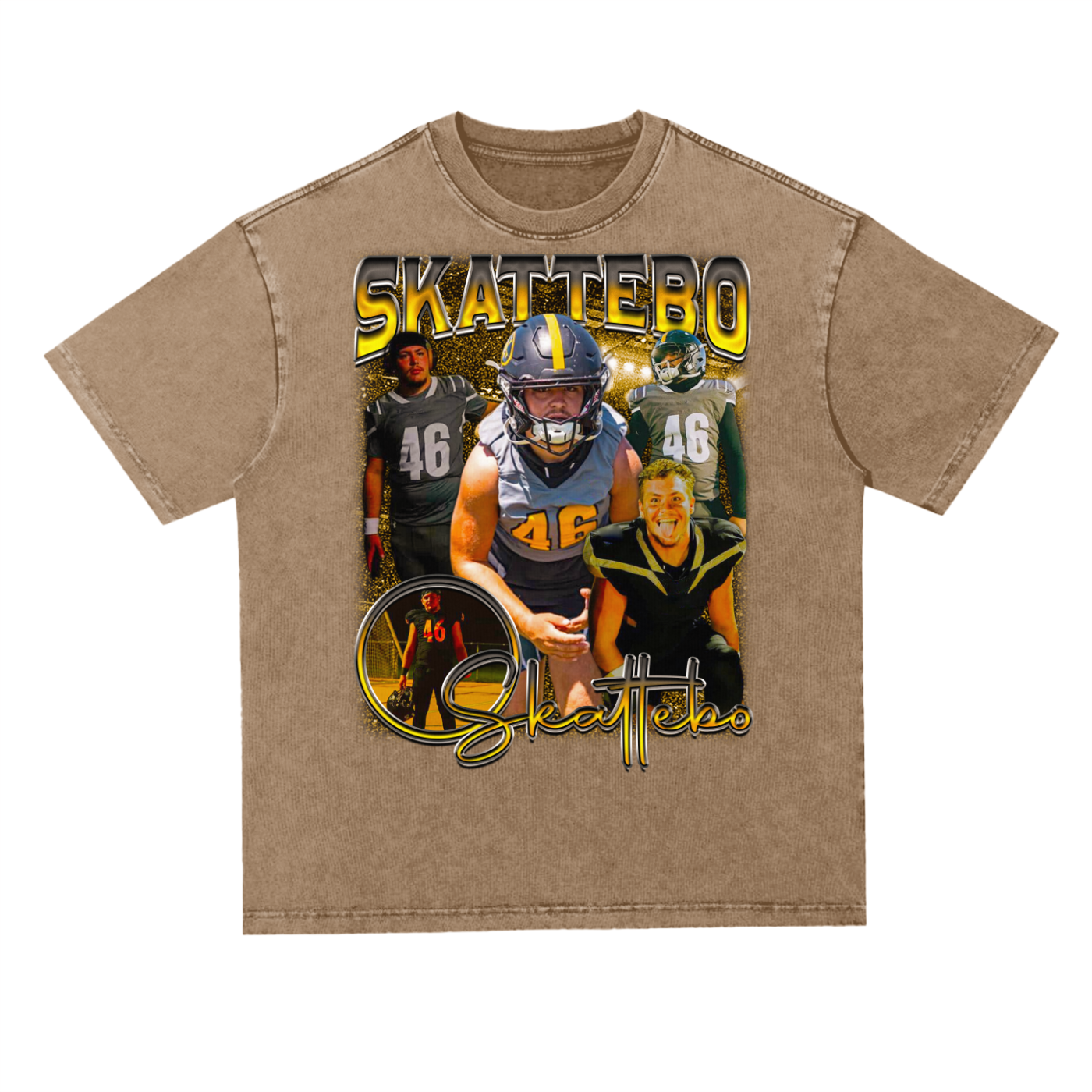 Skattebo Oversized Acid wash T-shirt