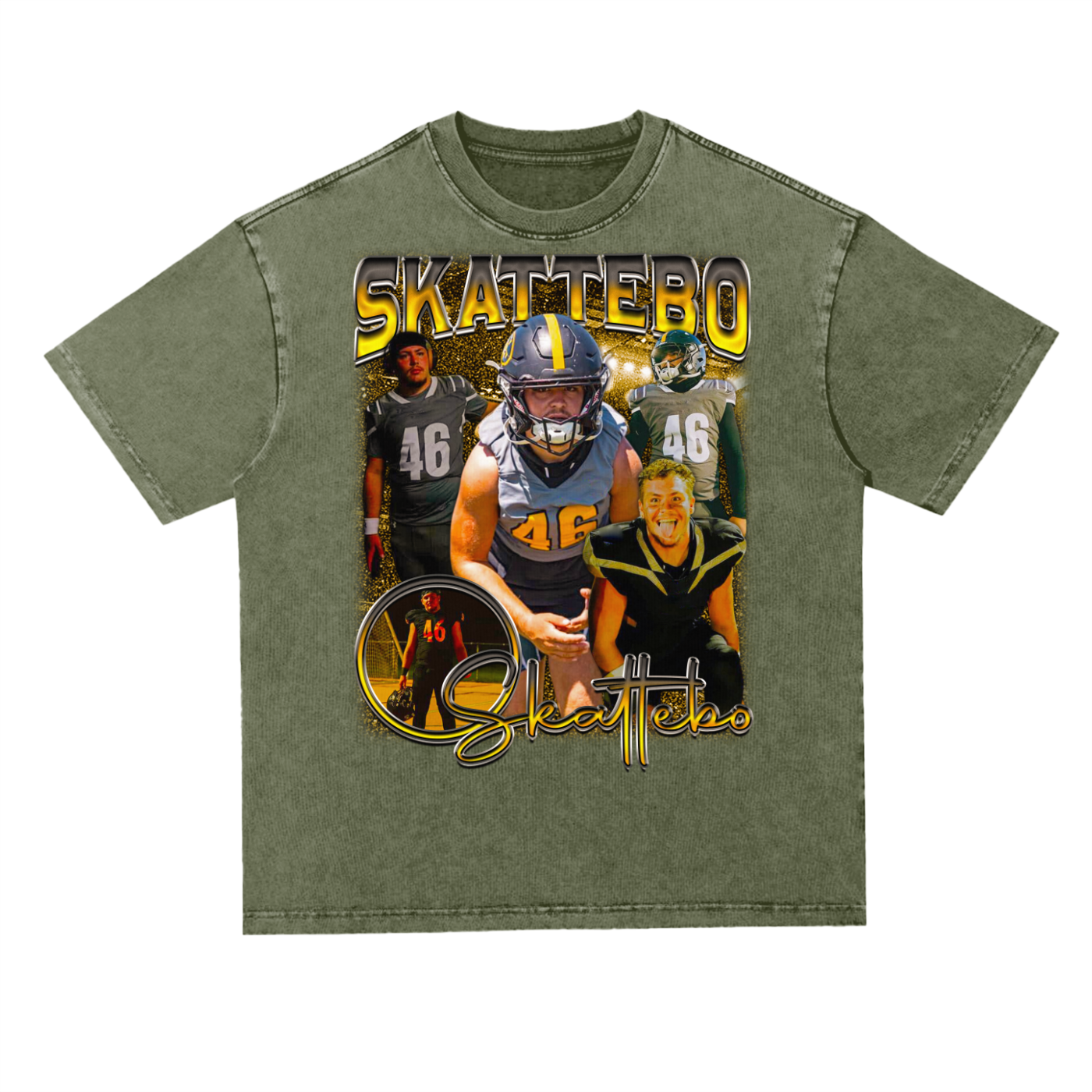 Skattebo Oversized Acid wash T-shirt