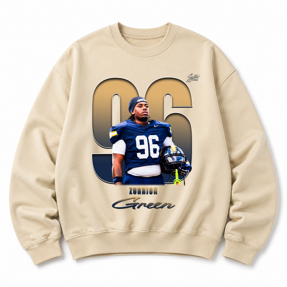 Zorrion Green Heavyweight Crewneck Sweatshirt