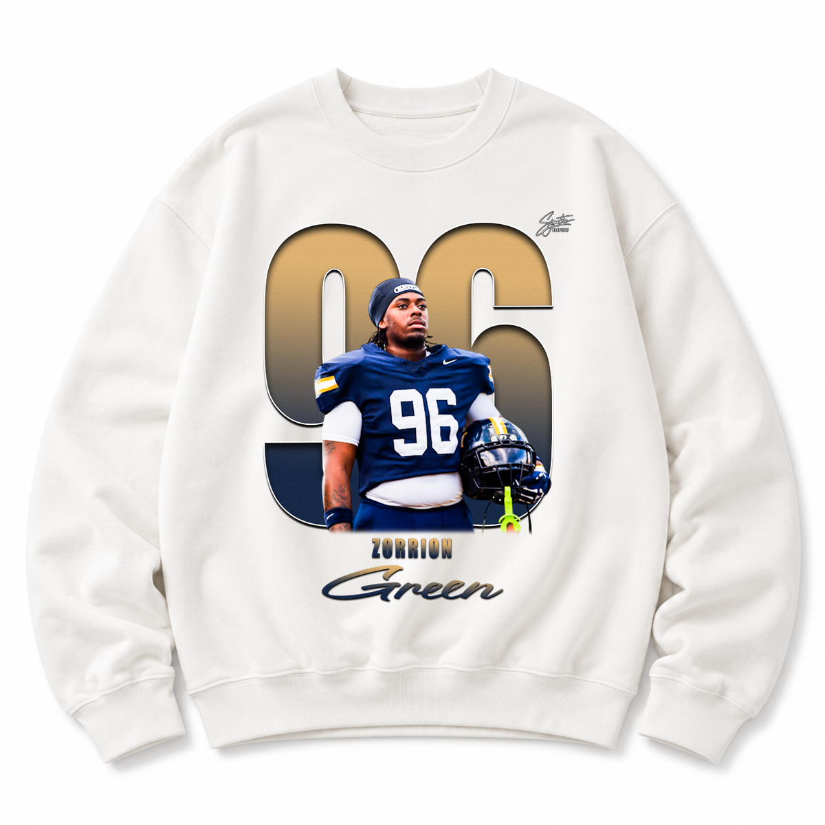 Zorrion Green Heavyweight Crewneck Sweatshirt