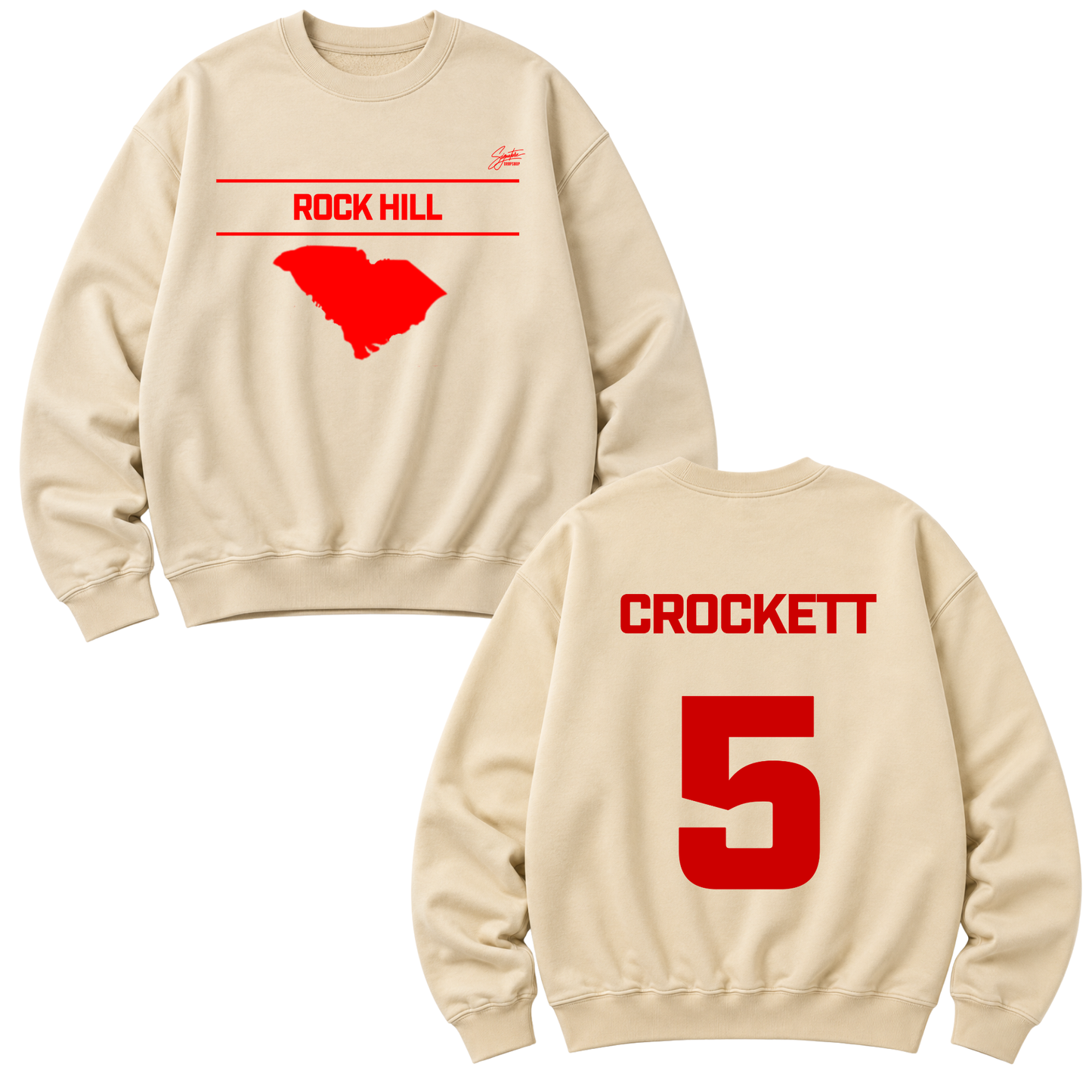 Dawandrick Crockett Heavyweight Crewneck Sweatshirt