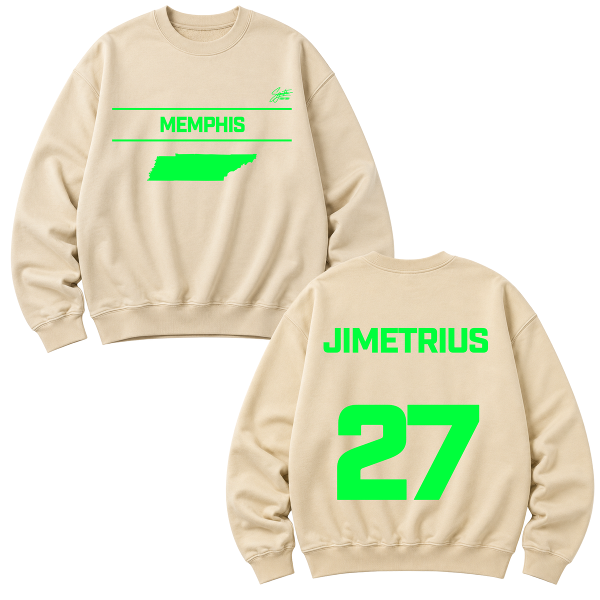 Jimetrius Akins Heavyweight Crewneck Sweatshirt