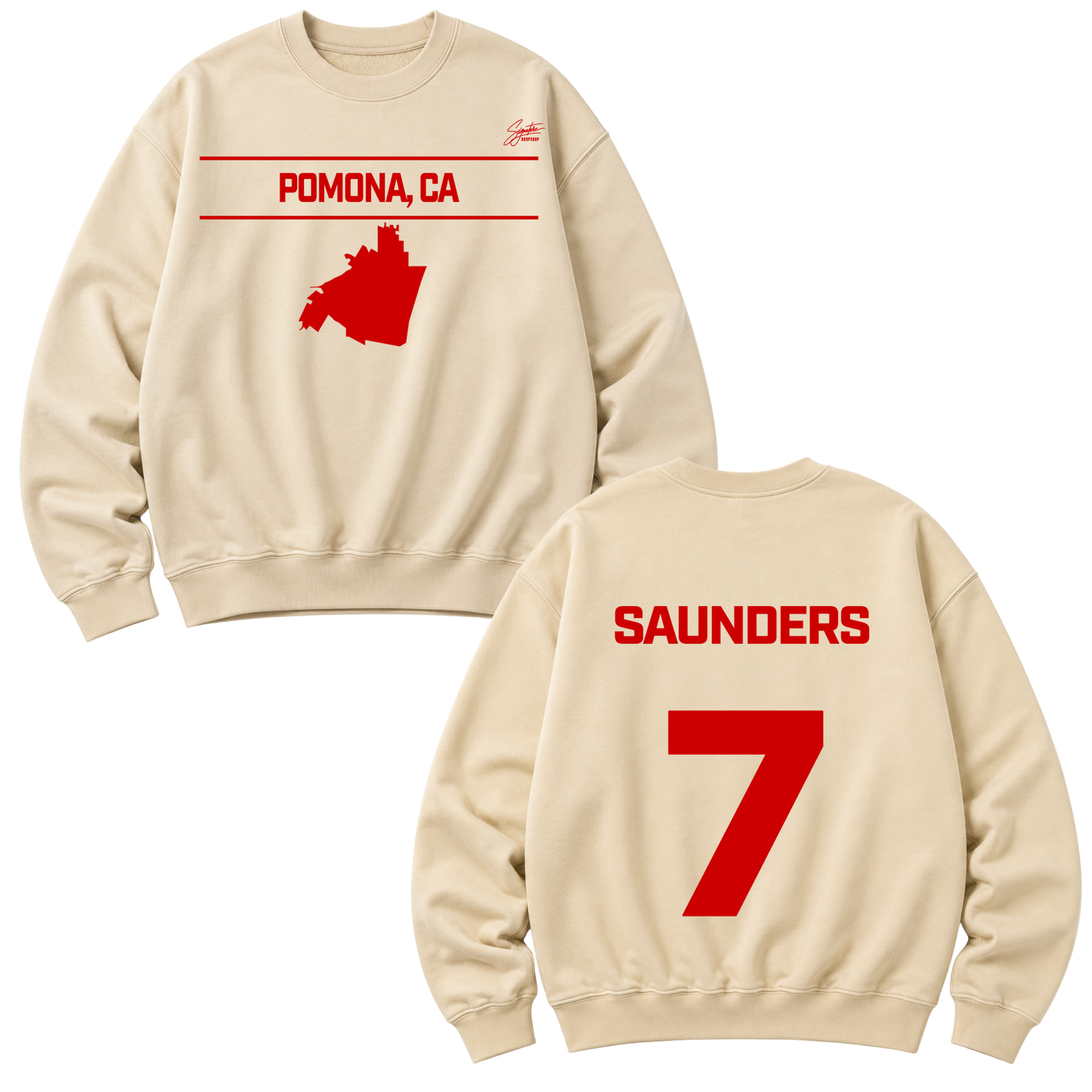 Augus Saunders Heavyweight Crewneck Sweatshirt