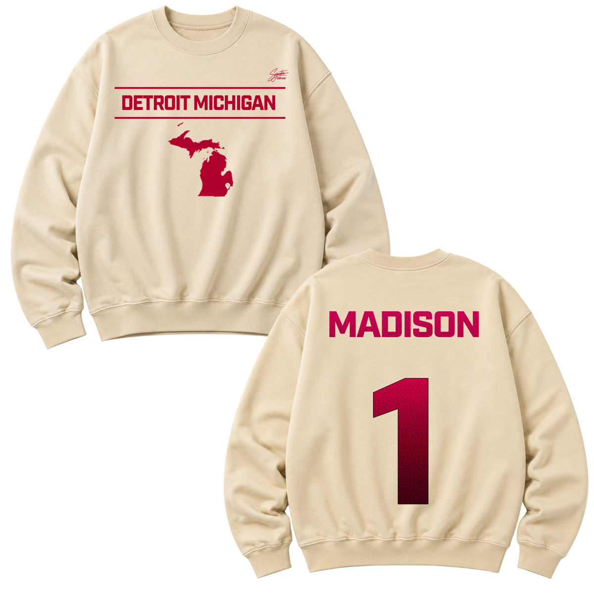 Al’naijah Madison Heavyweight Crewneck Sweatshirt