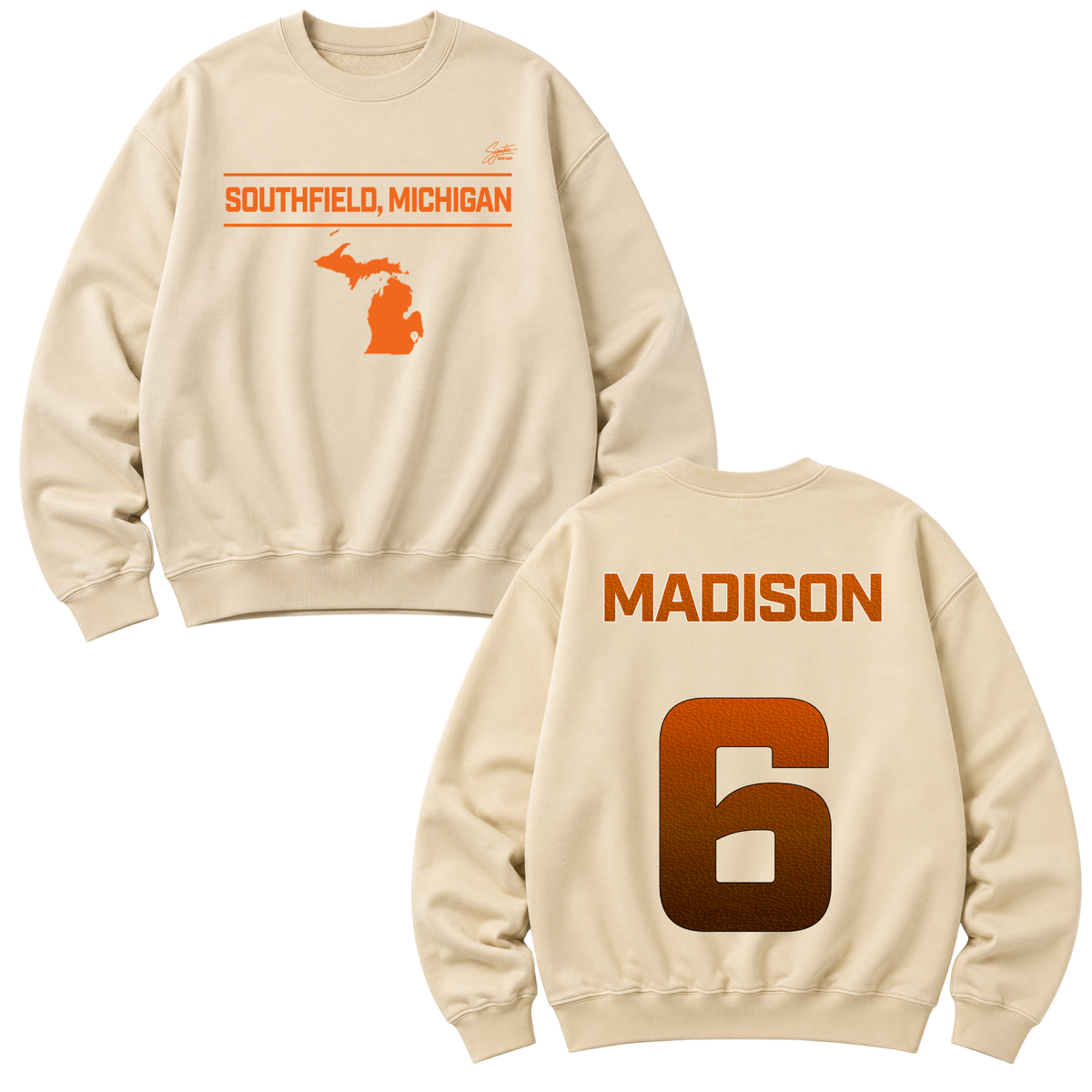 Aidan Madison Heavyweight Crewneck Sweatshirt