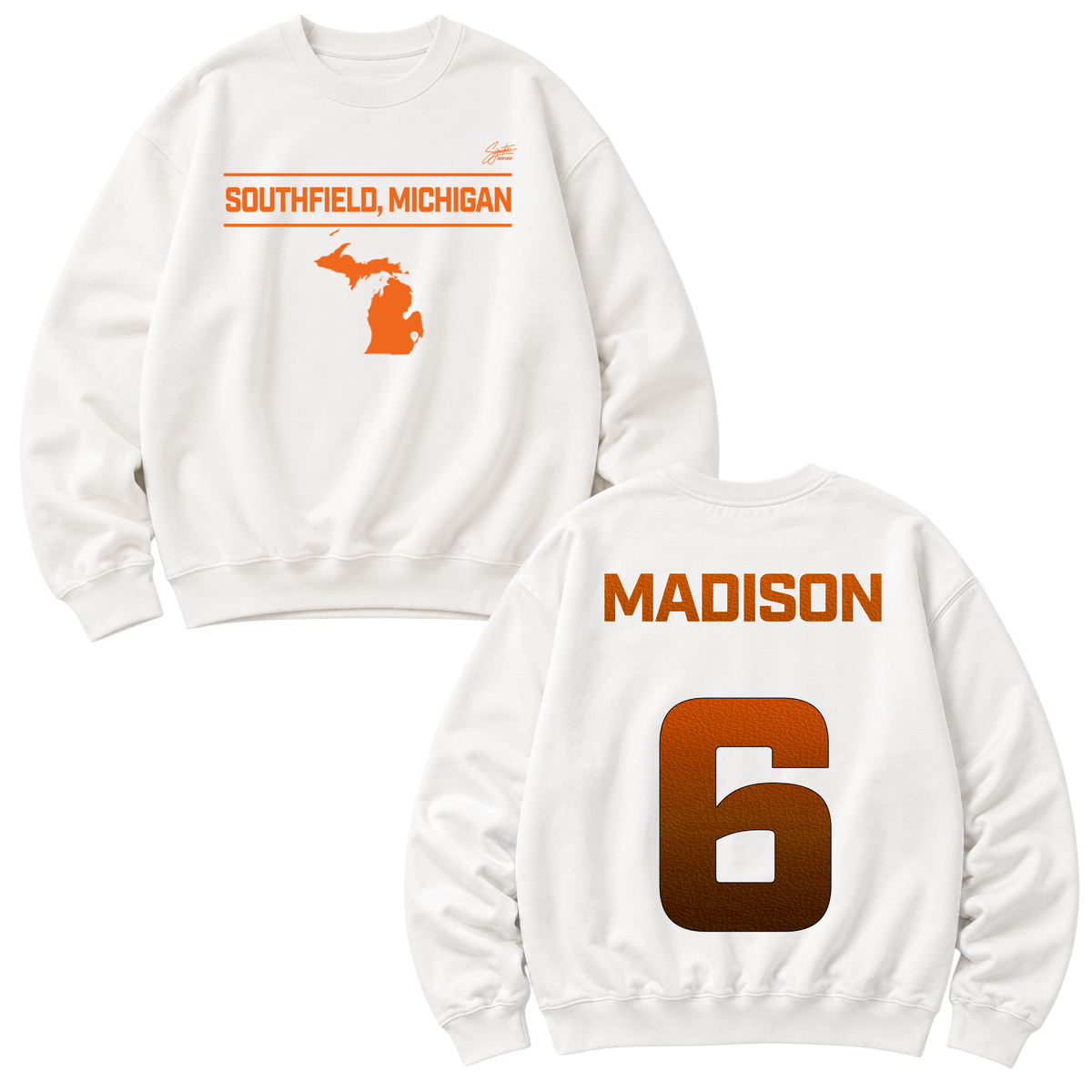 Aidan Madison Heavyweight Crewneck Sweatshirt