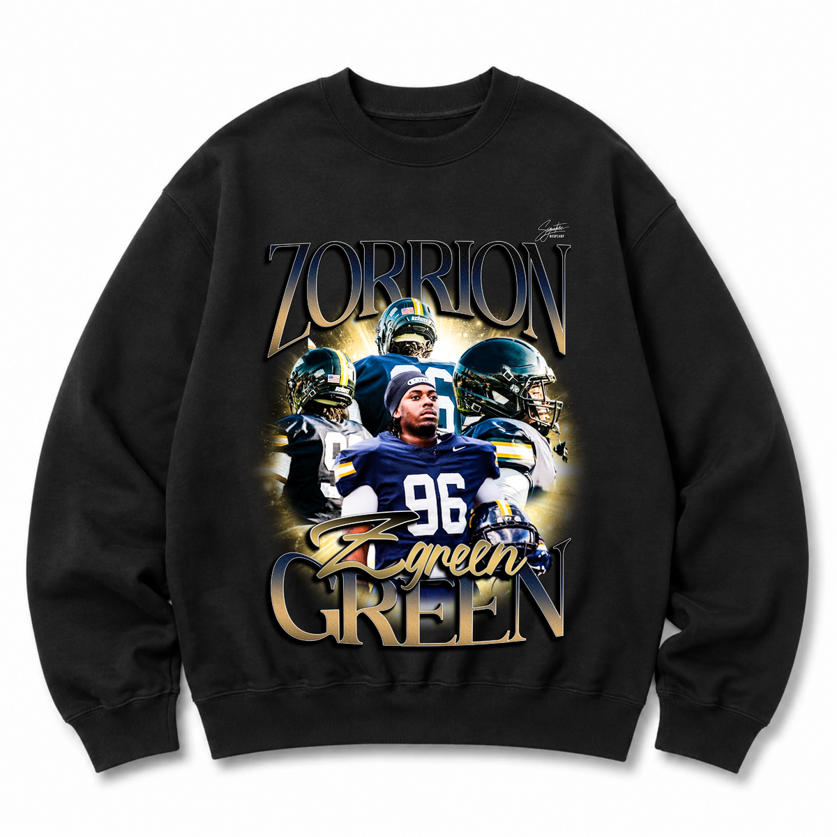 Zorrion Green Heavyweight Crewneck Sweatshirt