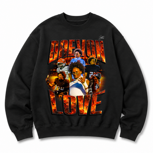 Daevon love Heavyweight Crewneck Sweatshirt