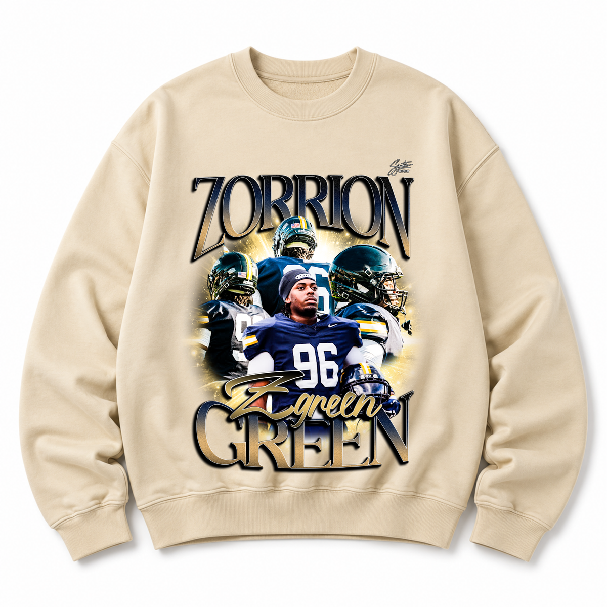 Zorrion Green Heavyweight Crewneck Sweatshirt