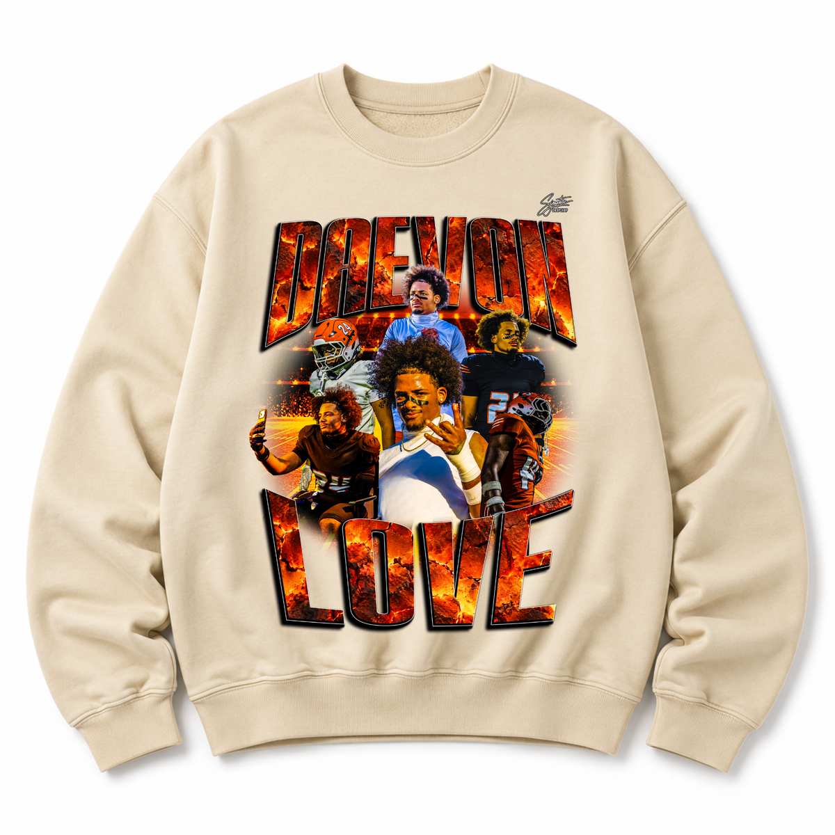 Daevon love Heavyweight Crewneck Sweatshirt